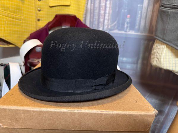 Vintage Woodrow Bowler Hat Size 6 7/8" with Box (WD678) - Image 3