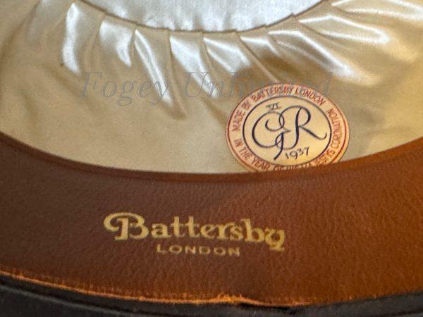 Vintage Battersby Bowler Hat Size 7" Dated 1937 (BATT37) - Image 6