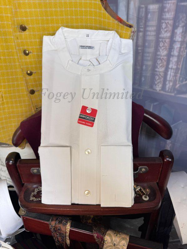 Vintage New in packet Sanforized  Collarband Shirt for your Stiff collar 15 1/2" with extra collars