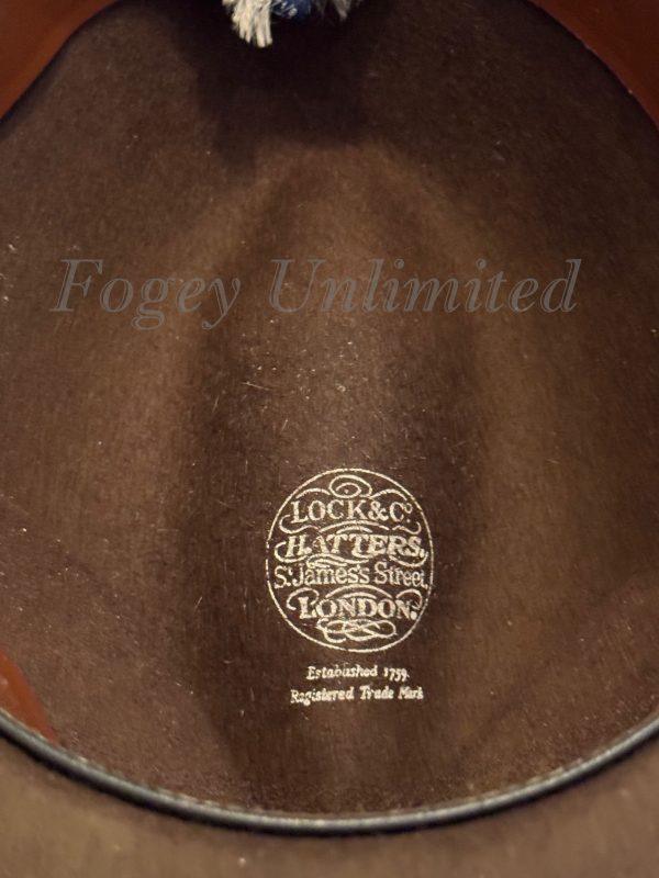 Vintage Dark Brown Lock & Co Trilby Hat. Size 7 1/8" (Ref:LK718B) - Image 6