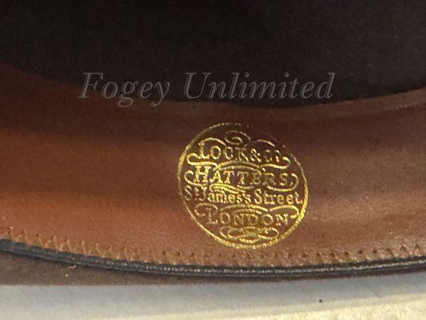 Vintage Dark Brown Lock & Co Trilby Hat. Size 7 1/8" (Ref:LK718B) - Image 7
