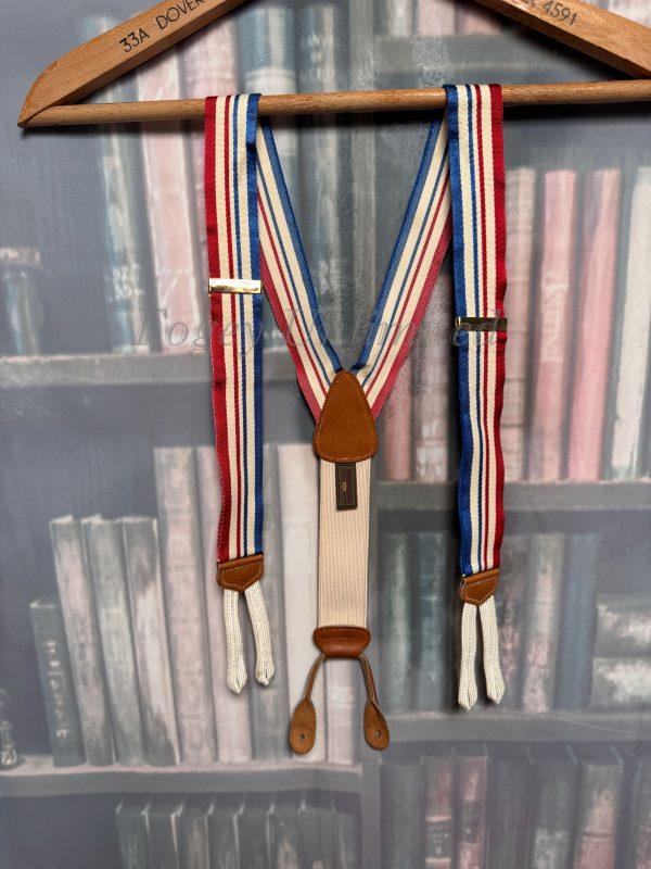 Vintage Old store Stock Button on Braces/Suspenders. Various Styles and Colours. (Ref:DR2W)E - Image 12