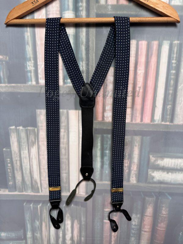 Vintage Old store Stock Button on Braces/Suspenders. Various Styles and Colours. (Ref:DR2W)E - Image 14