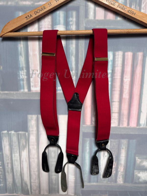 Vintage Old store Stock Button on Braces/Suspenders. Various Styles and Colours. (Ref:DR2W)E - Image 13