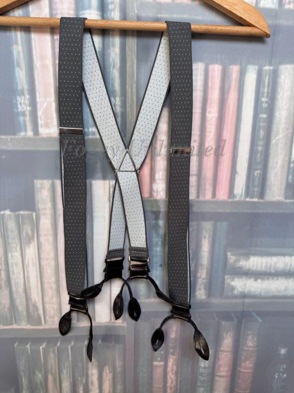 Vintage Old store Stock Button on Braces/Suspenders. Various Styles and Colours. (Ref:DR2W)E - Image 4