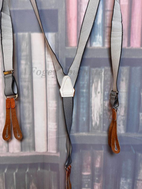 Vintage Old store Stock Button on Braces/Suspenders. Various Styles and Colours. (Ref:DR5B) - Image 2