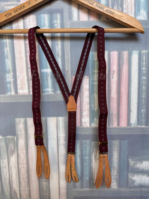 Vintage Old store Stock Button on Braces/Suspenders. Various Styles and Colours. (Ref:DR5B) - Image 3