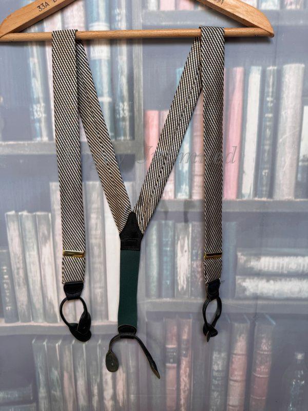 Vintage Old store Stock Button on Braces/Suspenders. Various Styles and Colours. (Ref:DR2W) - Image 12