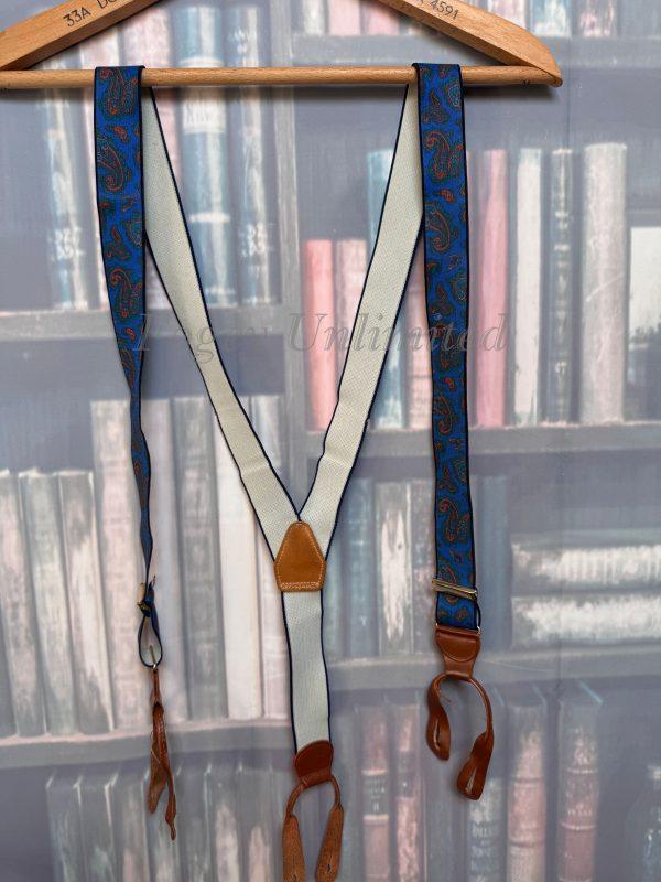 Vintage Old store Stock Button on Braces/Suspenders. Various Styles and Colours. (Ref:DR2W)E - Image 7