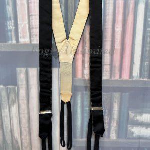 Vintage Albert Thurston Moire Barathea Formal Braces/Suspenders. Rare Unusual style