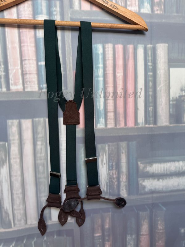 Vintage Old store Stock Button on Braces/Suspenders. Various Styles and Colours. (Ref:DR5B) - Image 6