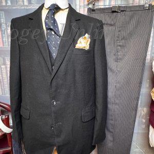 Vintage Moss Bros. 3 Piece Formal Stroller  Suit 44"Chest /38" waist. (Ref: PKMOSS)