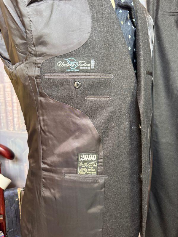 Vintage Bespoke Almost Black 3 Piece Suit 42"Chest /37" waist. (Ref: PKUTD) - Image 7