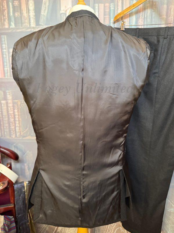 Vintage Bespoke Almost Black 3 Piece Suit 42"Chest /37" waist. (Ref: PKUTD) - Image 6