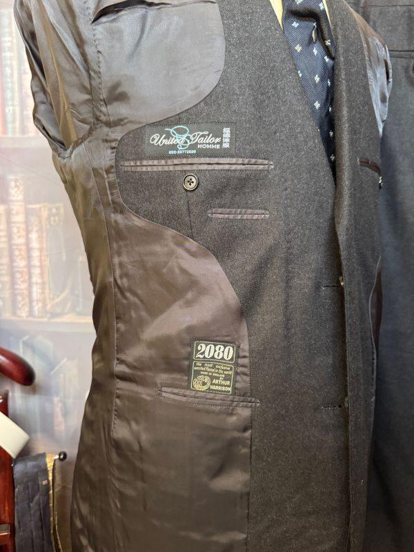 Vintage Bespoke Almost Black 3 Piece Suit 42"Chest /37" waist. (Ref: PKUTD) - Image 5