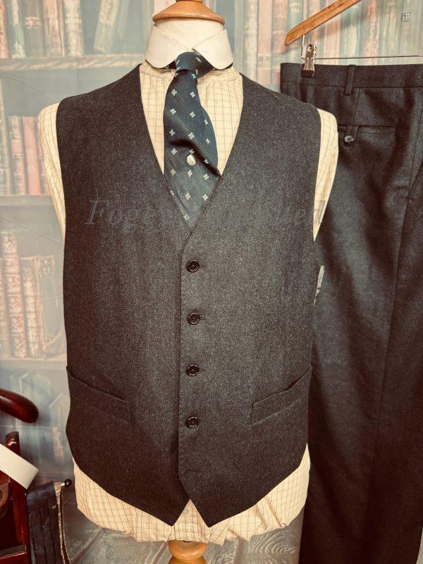 Vintage Bespoke Almost Black 3 Piece Suit 42"Chest /37" waist. (Ref: PKUTD) - Image 11