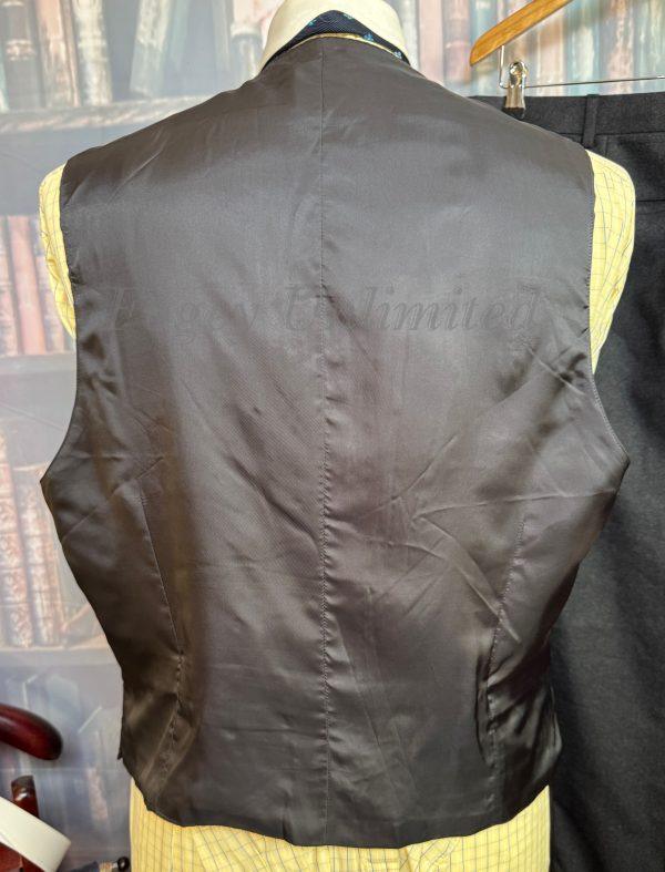 Vintage Bespoke Almost Black 3 Piece Suit 42"Chest /37" waist. (Ref: PKUTD) - Image 10