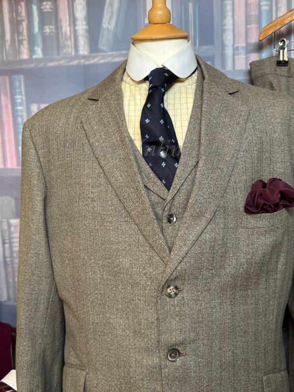 Vintage Bespoke R. Wildeman  1980 3 Piece Suit 42"Chest /38" waist. (Ref: PKWLD) - Image 4