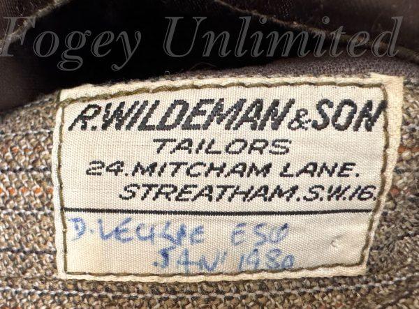 Vintage Bespoke R. Wildeman  1980 3 Piece Suit 42"Chest /38" waist. (Ref: PKWLD) - Image 18