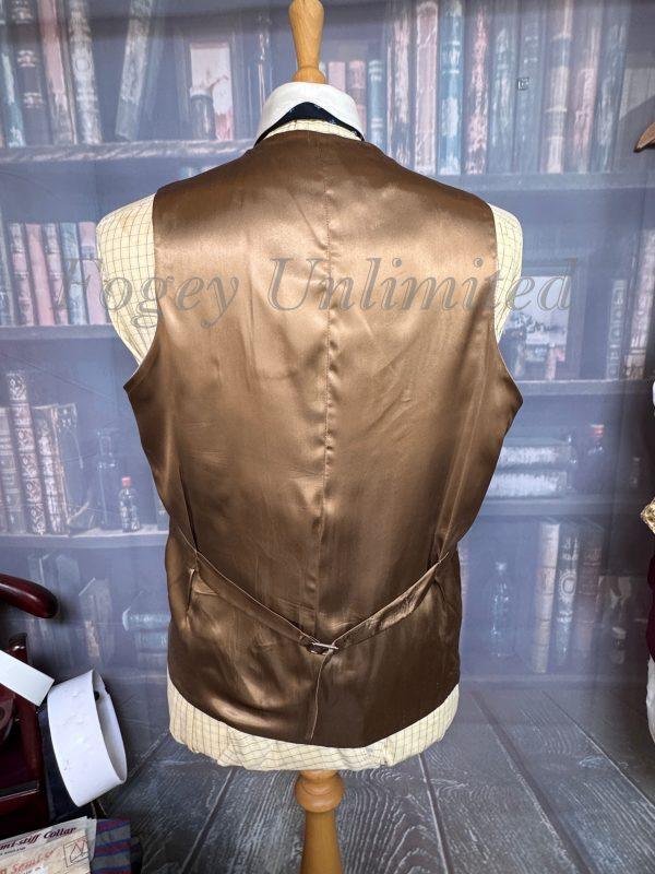 Vintage Fawn Coloured Wool Doeskin Waistcoat/vest 40"/102cm Chest (HST40) - Image 4