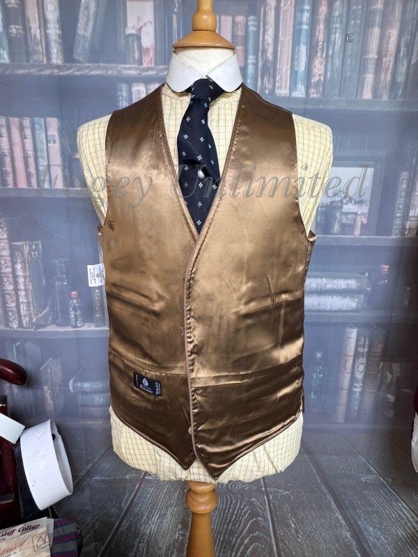 Vintage Fawn Coloured Wool Doeskin Waistcoat/vest 40"/102cm Chest (HST40) - Image 3