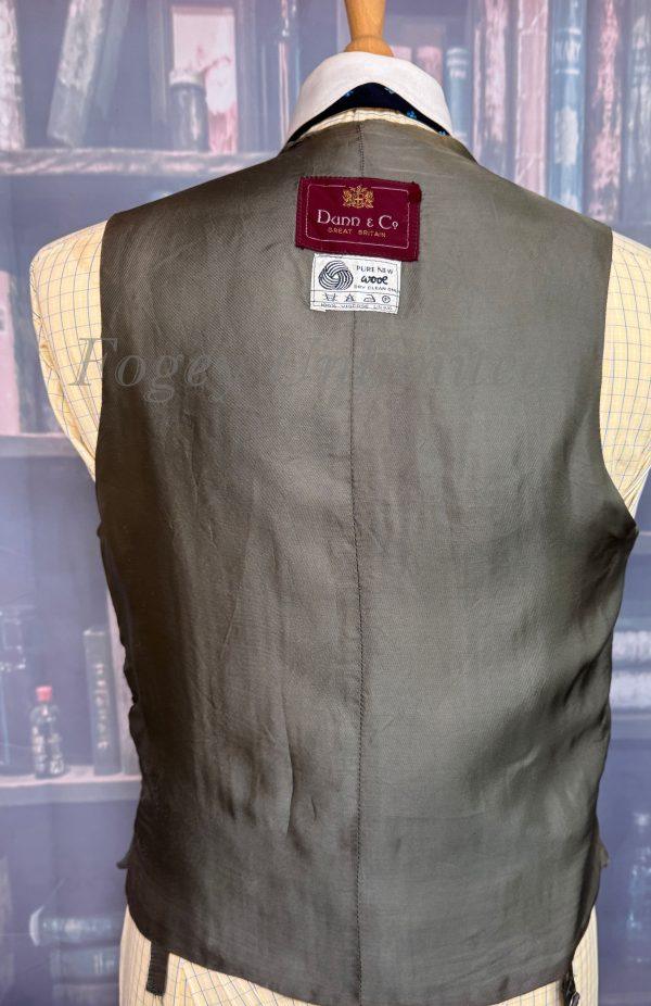 Vintage Dunn & Co Dove Grey Coloured Wool Doeskin Waistcoat/vest 38"/97cm Chest (DN38G) - Image 4