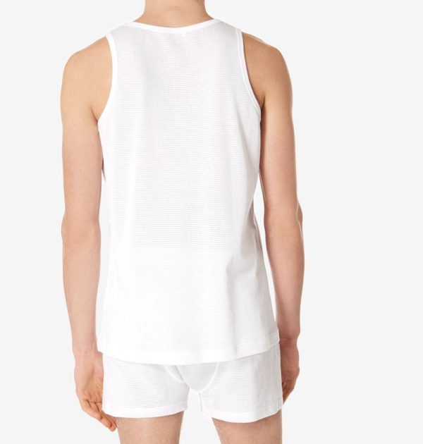 Sunspel Cellular Cotton Vest/Singlet - Image 3