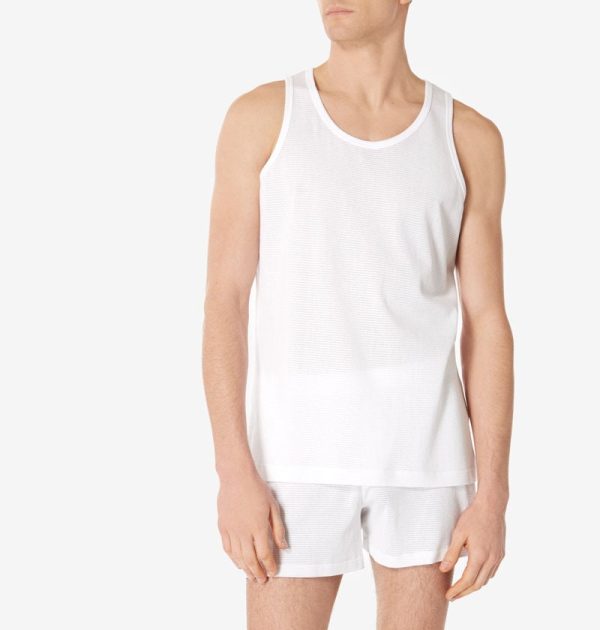 Sunspel Cellular Cotton Vest/Singlet