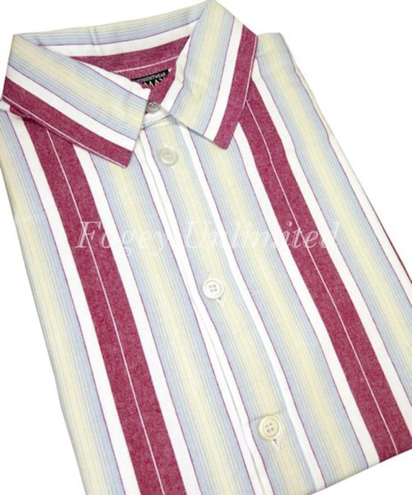 Traditional style Closed front button up Long Nightshirt by Somax PS28 - Image 9
