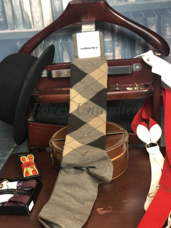 Traditional Burlington WOOL KNEE LENGTH Argyle Socks. Golfing, Shooting.The Highest Quality - Image 4