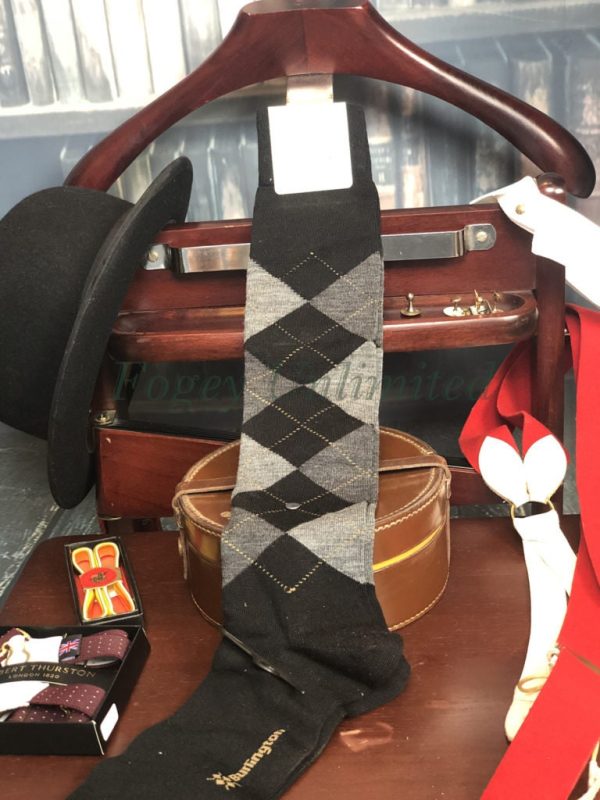 Traditional Burlington WOOL KNEE LENGTH Argyle Socks. Golfing, Shooting.The Highest Quality - Image 3