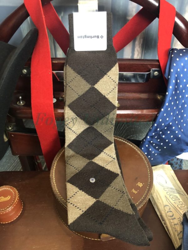 Traditional Burlington WOOL KNEE LENGTH Argyle Socks. Golfing, Shooting.The Highest Quality - Image 2