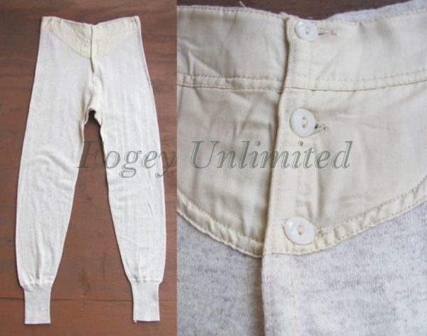 Traditional Long Johns with Yoke/button front and Brace Tapes - Image 7