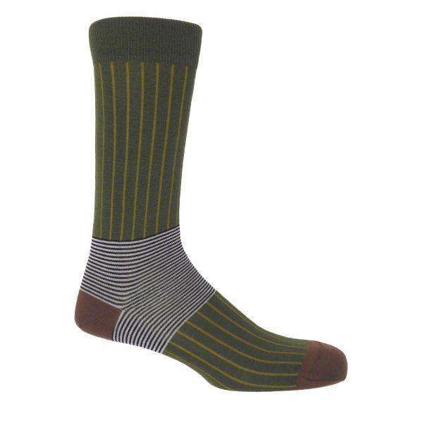 Peper Harow. Highest Quality Socks. Traditional And Modern.oxford Stripe - Image 7