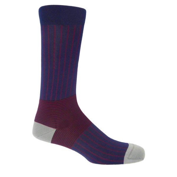 Peper Harow. Highest Quality Socks. Traditional And Modern.oxford Stripe - Image 4
