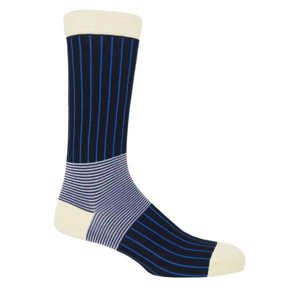Peper Harow. Highest Quality Socks. Traditional And Modern.oxford Stripe - Image 3