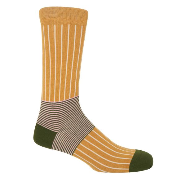 Peper Harow. Highest Quality Socks. Traditional And Modern.oxford Stripe - Image 2