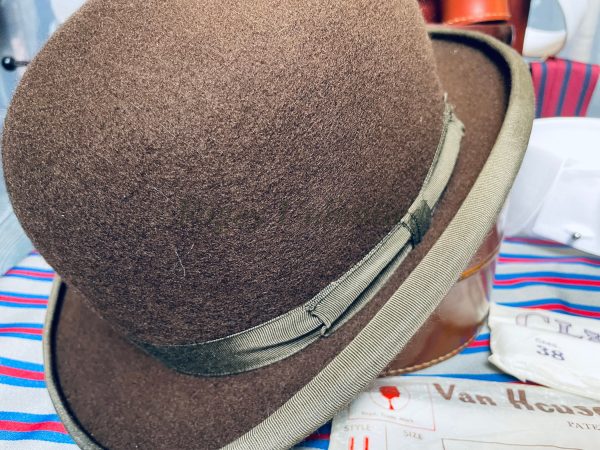 Vintage Brown Christys Bowler Hat Size 6 3/4"(55cm) Fantastic Condition - Image 2