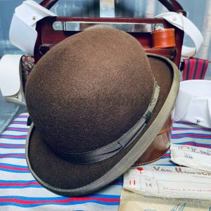 Vintage Brown Christys Bowler Hat Size 6 3/4"(55cm) Fantastic Condition