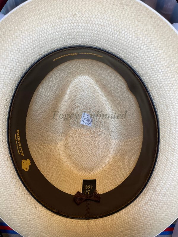 The Christy's Panama Hat. A Proper Genuine Panama For Your Summer Activities. No. 4 Band  7 1/4 (59cm) - Image 2