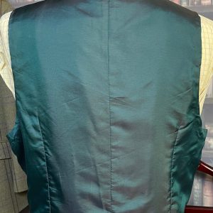 Vintage Cotton/linen Check Pattern Waistcoat/vest  38"/97cm Chest