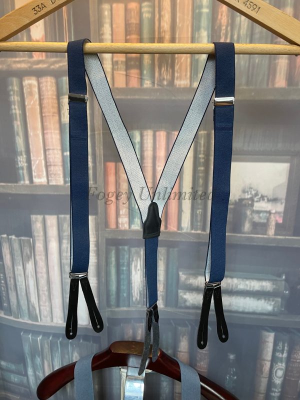 Vintage Old Store Stock Button End Braces/suspenders. Various Styles And Colours. (refl1) - Image 9