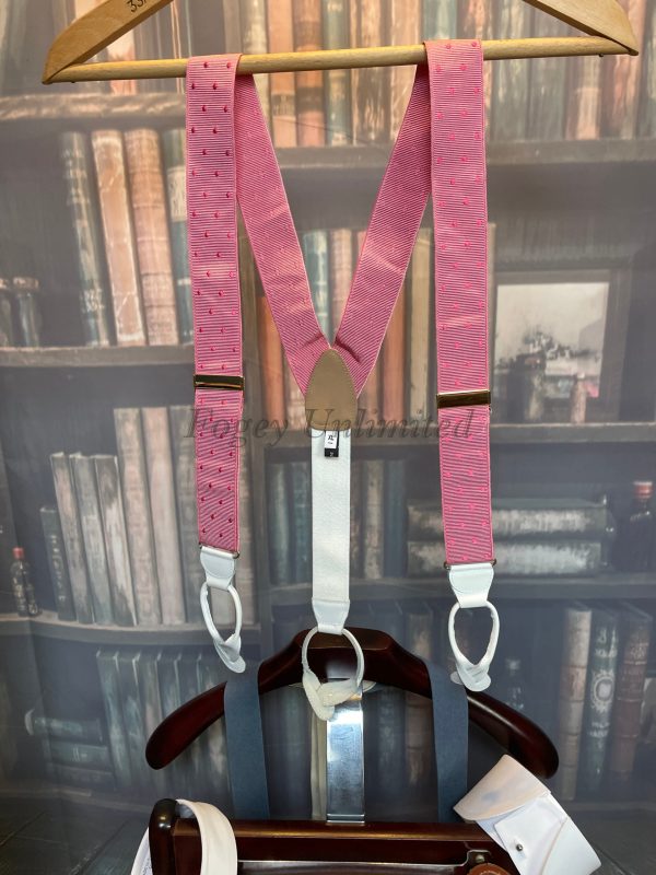 Vintage Old Store Stock Button End Braces/suspenders. Various Styles And Colours. (refl1) - Image 8
