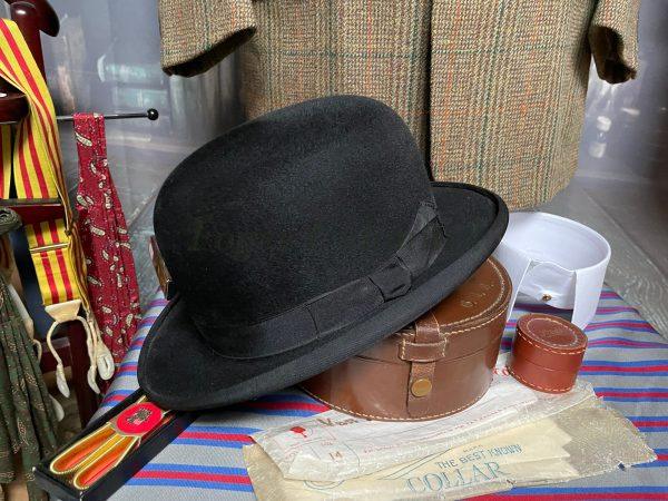 Vintage Jacksons Ltd Stockport Bowler Hat Size 6 3/4" (55cm) Refmp22