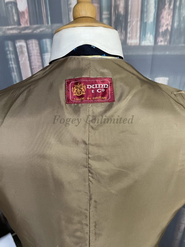 Vintage Dunn & Co Fawn Coloured Wool Doeskin Waistcoat/vest 38"/197cm Chest (ref:dunnhk) - Image 6