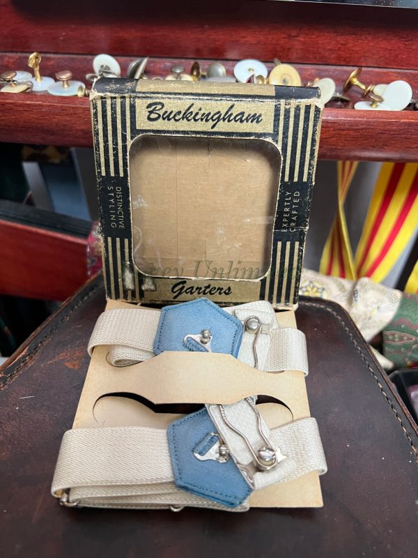 Vintage Old Store Stock Sock Suspenders/garters. Perfectly Supported Socks! Various Styles And Colours.(ref21) - Image 3