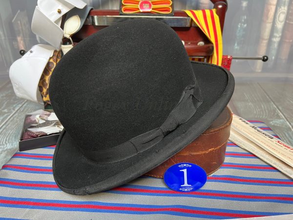 Vintage Moores Bowler Hat Size 6 7/8" (56cm) Ref:moores1)