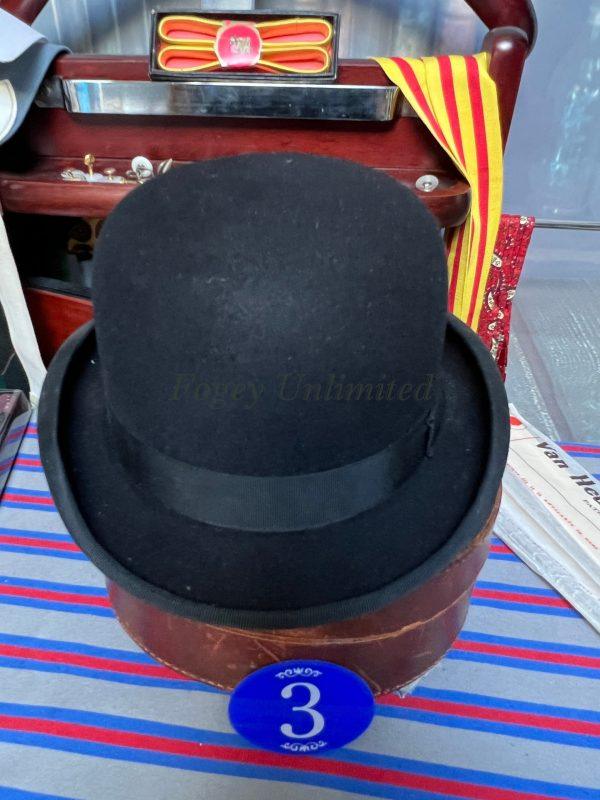 Vintage Herbert Johnson Equesterian Bowler Hat Size 6 5/8" (54cm) (ref:hj54) - Image 6