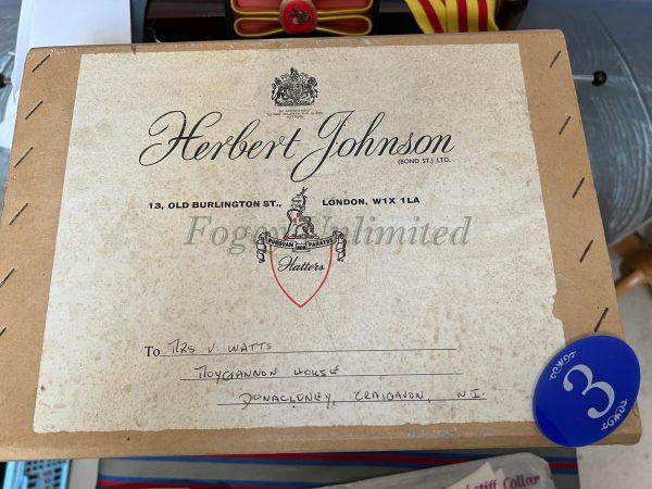 Vintage Herbert Johnson Equesterian Bowler Hat Size 6 5/8" (54cm) (ref:hj54) - Image 2