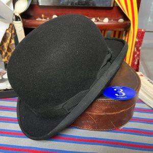 Vintage Herbert Johnson Equesterian Bowler Hat Size 6 5/8" (54cm) (ref:hj54)